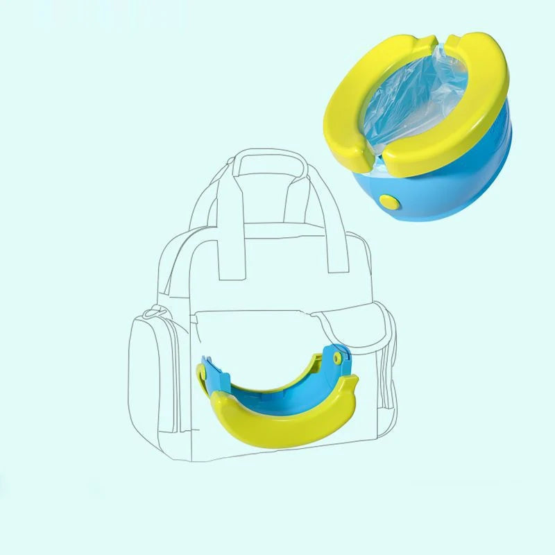 Toilette pliable de voyage pour enfants